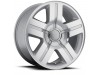 Chevrolet Texas Silverado Replica Silver Machine Face Wheel (24" x 10", +31 Offset, 6x139.7 Bolt Pattern) vzn118274