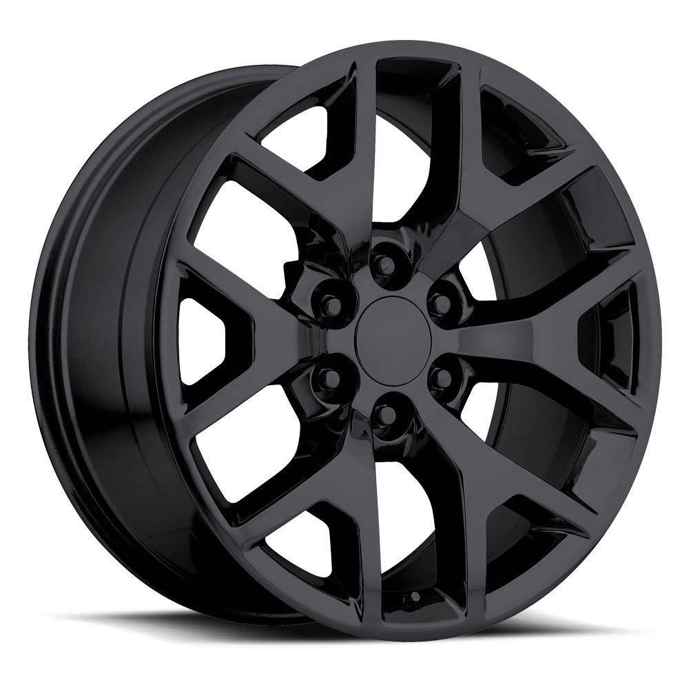 GMC Sierra Replica Gloss Black Wheel TBSS Fitment (22" x 9", +31 Offset, 6x127 Bolt Pattern) vzn118276