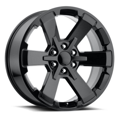 GMC Dual Six Star Gloss Black Wheel (22