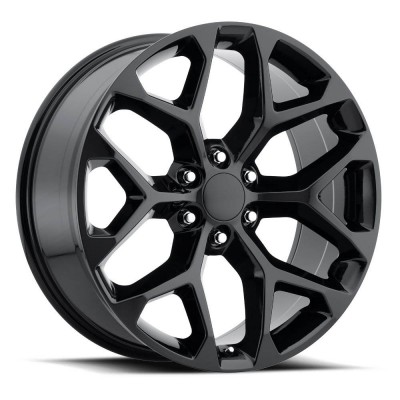 Factory Reproductions FR 59 Chevrolet Truck Snowflake Gloss Black Wheel 22" x 9" | Chevrolet Tahoe 2021-2023