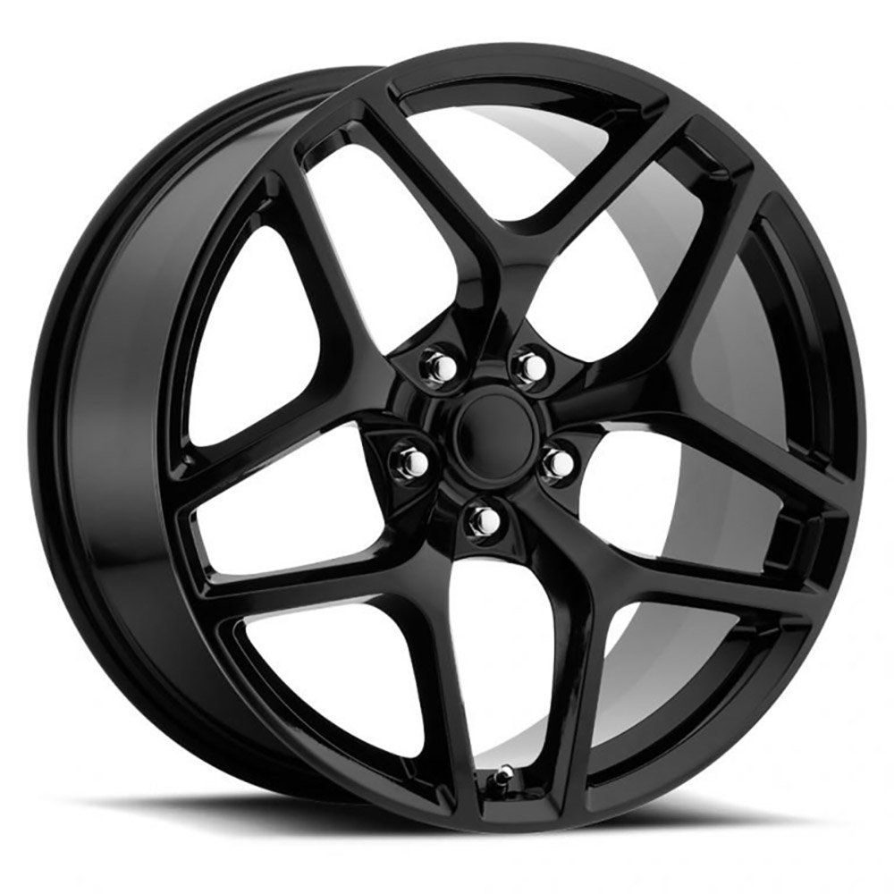 Z28 Camaro Replica Flow Form Gloss Black Wheel (20" x 9", +27 Offset, 5x120 Bolt Pattern) vzn118254