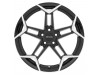 Petrol P1A GLOSS BLACK W/ MACHINED CUT FACE Wheel (17