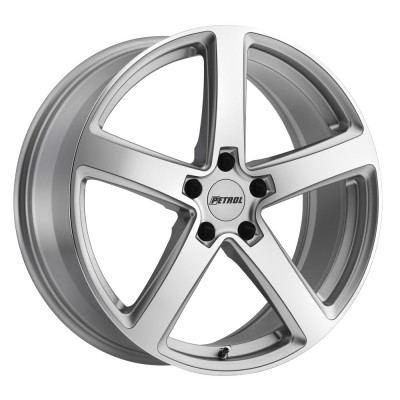Petrol P2A SILVER W/ MACHINED CUT FACE Wheel 18" x 8" | Ford Mustang 2015-2023