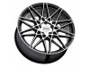 Petrol P3C GLOSS BLACK W/ MACHINED FACE Wheel (18