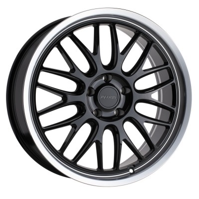 Petrol P4C GLOSS BLACK W/ MACHINED CUT LIP Wheel 20" x 8.5" | Chevrolet Camaro 2016-2023