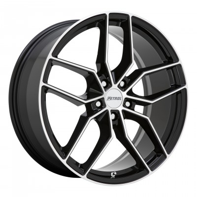 Petrol P5C GLOSS BLACK With MACHINED FACE Wheel 20" x 8.5" | Chevrolet Camaro 2016-2023