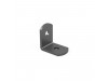 Black Zinc-Plated Steel Corner Bracket, 7/8" x 7/8" x 5/8"