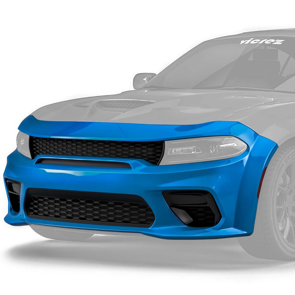 Vicrez 2020 Widebody Front Bumper SRT Hellcat Style vz102196 | Dodge Charger 2015-2023