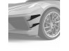 Vicrez 4VR + 3VR Front Bumper Canards vz102246 | Chevrolet Corvette C8 2020-2023