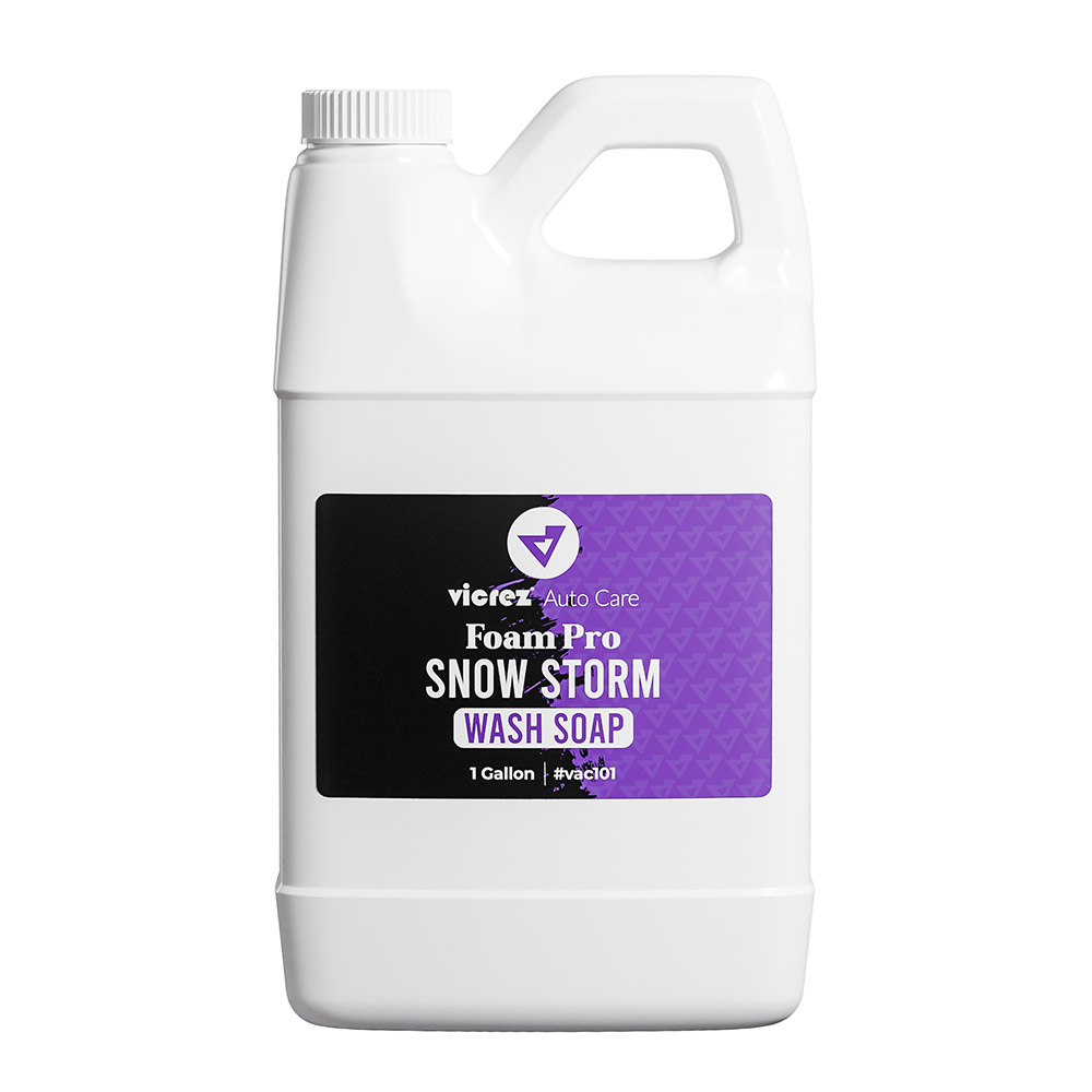 Vicrez Auto Care vac101 Foam Pro Snow Storm Wash Soap 1 Gallon