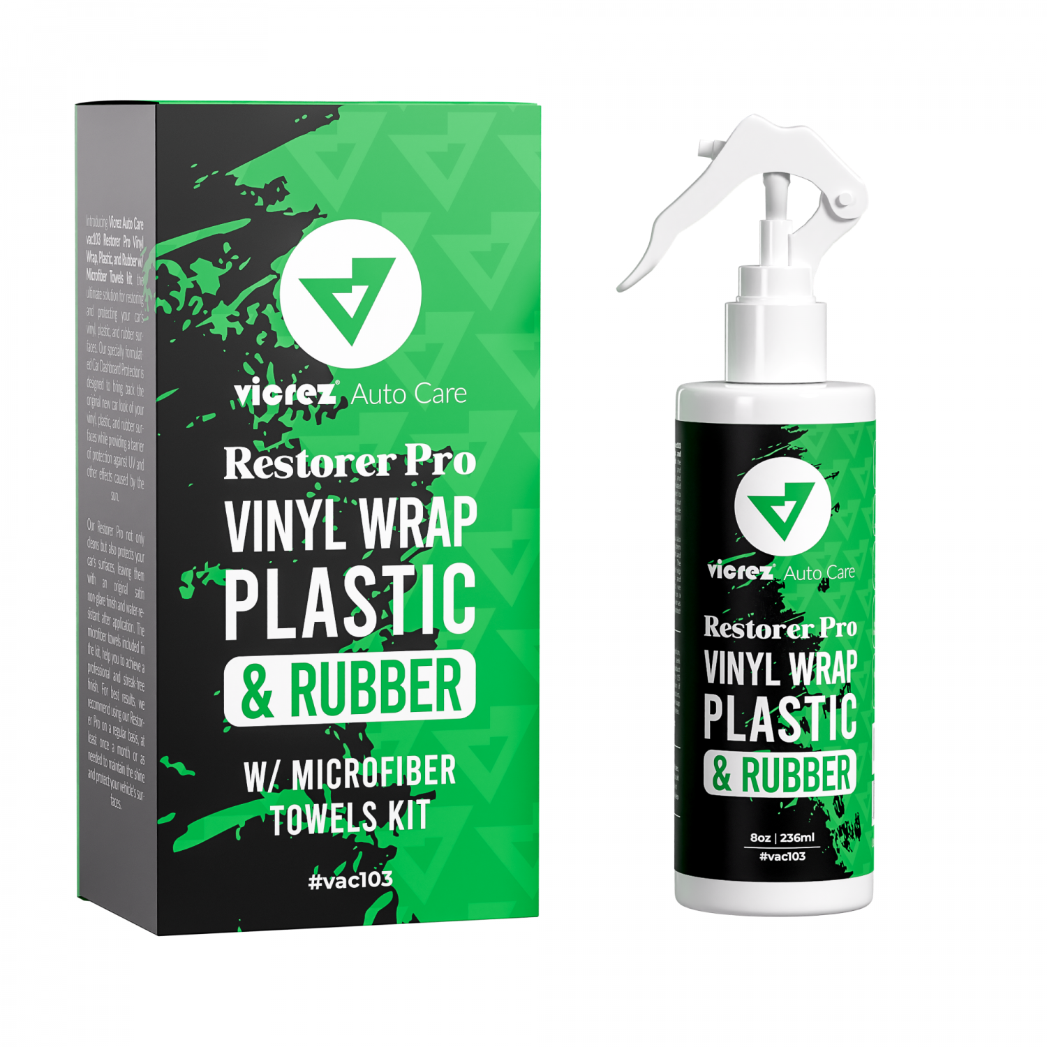 Vicrez Auto Care vac117 Pro Cleaning Car Wash Detailing Solution 13-Piece  Kit