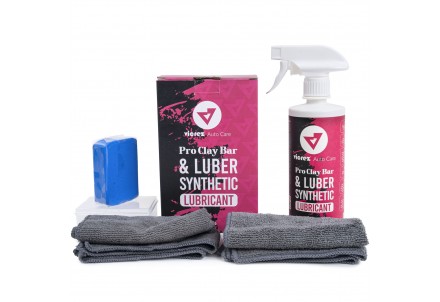 Vicrez Auto Care vac110 Pro Clay Bar and Luber Synthetic Lubricant w/ Microfiber towel Kit 16 Oz/ 473ML