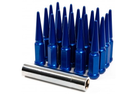 Vicrez Blue Spike Lug Nut Kit 14mm x 1.5 (Set of 20) vzn118509