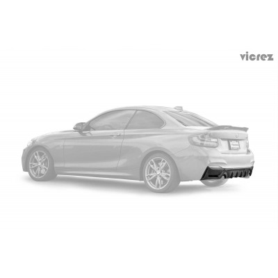 Vicrez VZ5 Carbon Fiber Rear Diffuser vz100426 | BMW 2 Series F22 F23 M sport 2014-2019