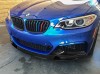 Vicrez M Style Carbon Fiber Front Lip vz100555 | BMW 2 Series M235I 2014-2019