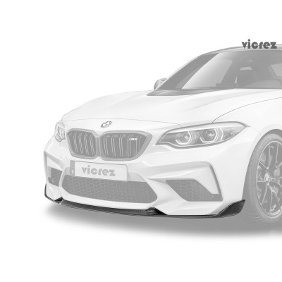 Vicrez Carbon Fiber Competition M Performance Front Lip vz101027 | BMW M2 F87 2016-2018