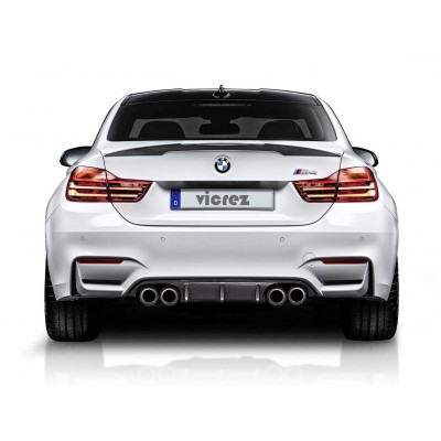 Vicrez VZ3 Style Carbon Fiber Rear Wing Spoiler vz100330 | BMW M4 F82 2014-2019