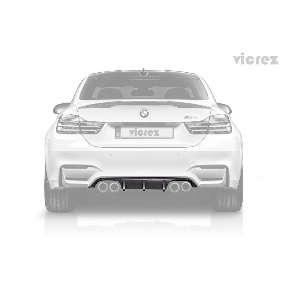 Vicrez VZ1 Carbon Fiber Rear Diffuser vz100425 | BMW M4 F82 F83/ M3 F80 2014-2019