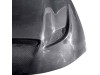 Vicrez Carbon Fiber Hellcat SRT Hood w/ Vent Scoop vz102503 | Dodge Charger 2015-2023