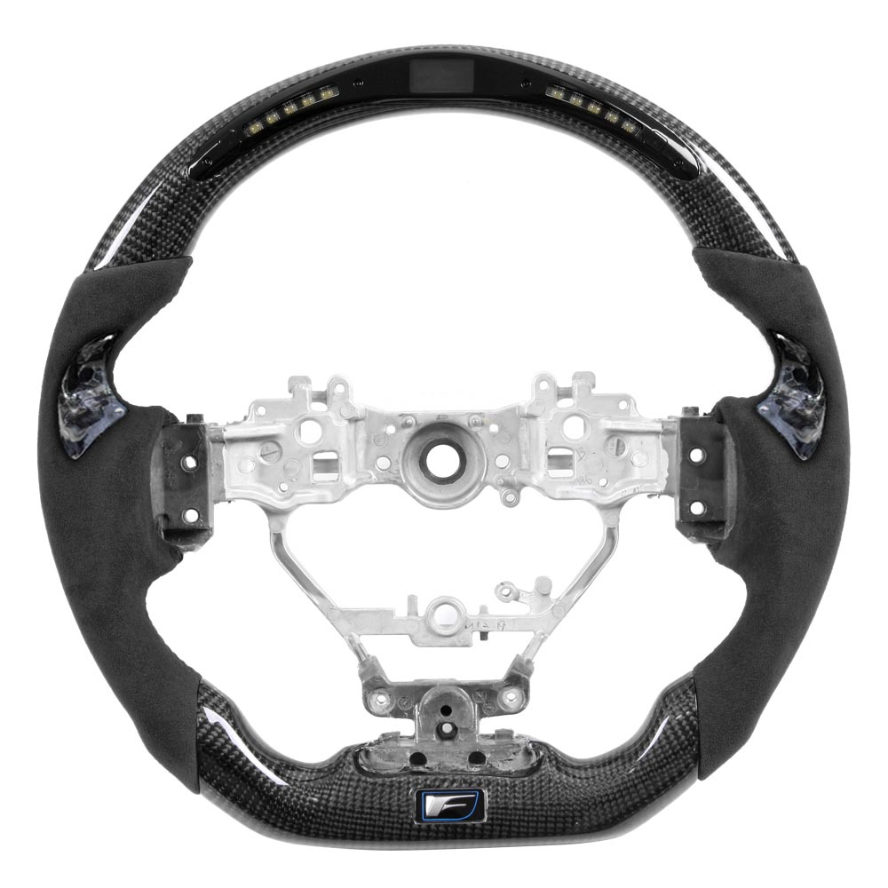Vicrez Carbon Fiber Steering Wheel + LED vz102353 | Lexus IS/GS/NX/RC/CT/F/LC Sport 2014-2022