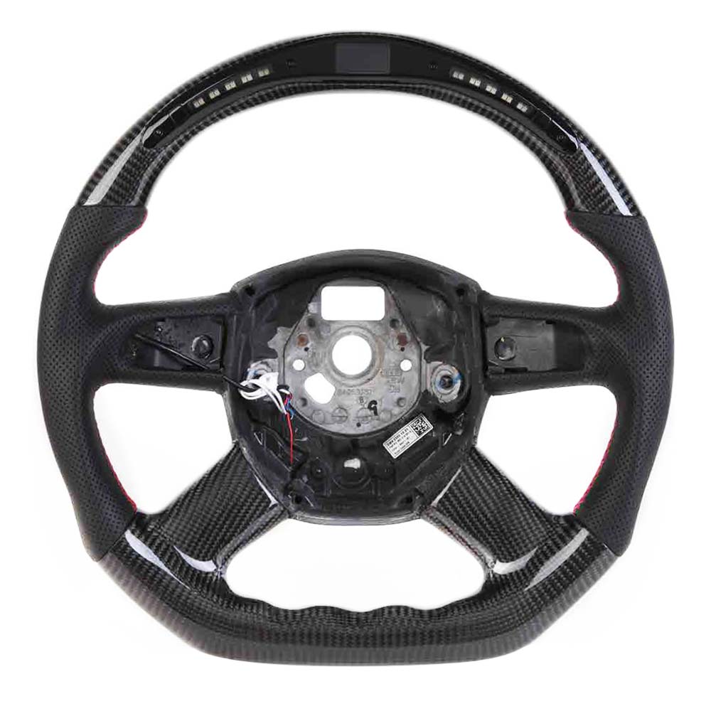 Vicrez Carbon Fiber Steering Wheel + LED vz105135 | Audi A4 2013-2016