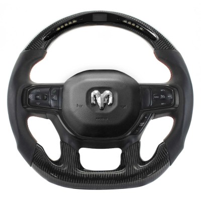 Vicrez Carbon Fiber Steering Wheel+ LED Dash vz102367 | Dodge RAM 1500 2019-2021