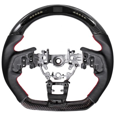 Vicrez Carbon Fiber Steering Wheel +LED Dash Display vz101288  | Subaru Ascent 2019-2024