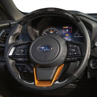 Vicrez Carbon Fiber Steering Wheel +LED Dash Display vz101290  | Subaru Impreza 2017-2024