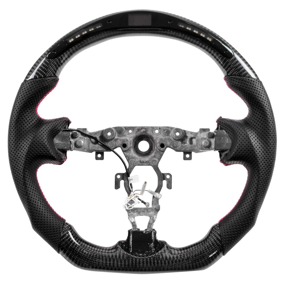 Vicrez Custom Carbon Fiber Steering Wheel + LED Dash vz104844 | Nissan Juke