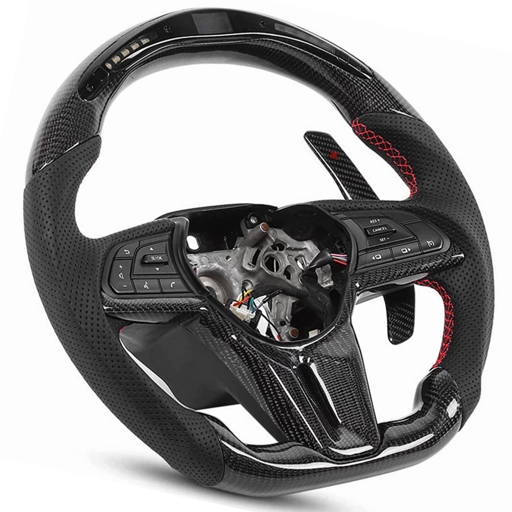 Vicrez Carbon Fiber Steering Wheel +LED Dash Display vz102144 | Nissan GTR R35 2017-2022