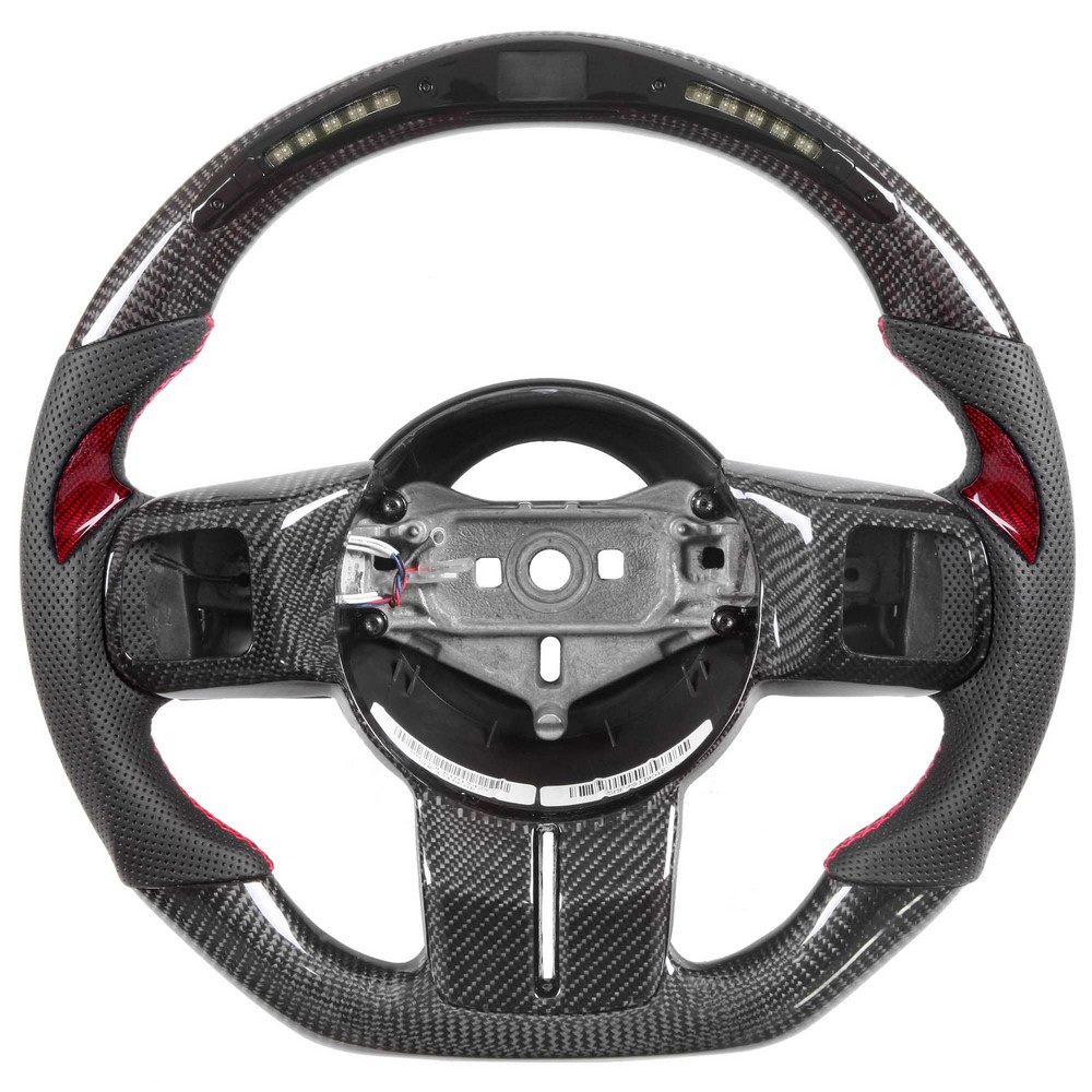 Vicrez Carbon Fiber Steering Wheel + LED Dash vz104881 | Jeep Wrangler JK 2007-2018