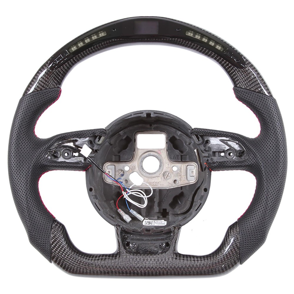 Vicrez Carbon Fiber Steering Wheel + LED Dash vz104891 | Audi S4 2012-2022