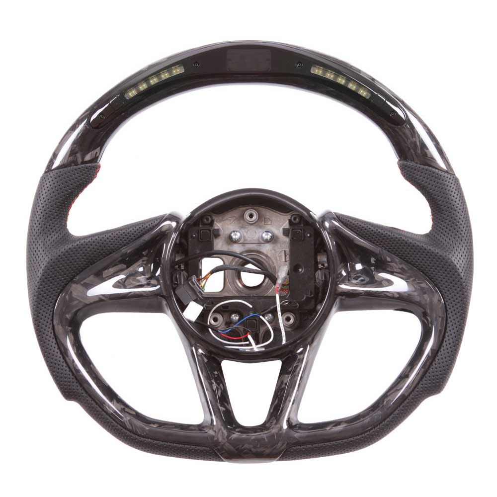 Vicrez Carbon Fiber Steering Wheel + LED Dash vz104955 | McLaren 765LT