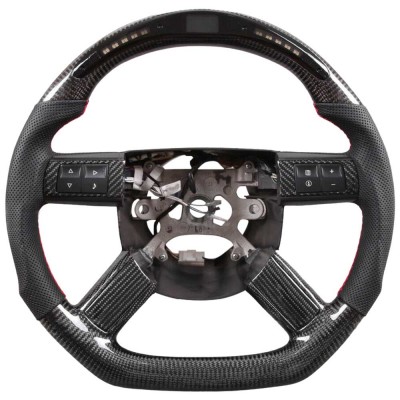 Vicrez Carbon Fiber Steering Wheel +LED vz102343 | Dodge Magnum 2005-2010