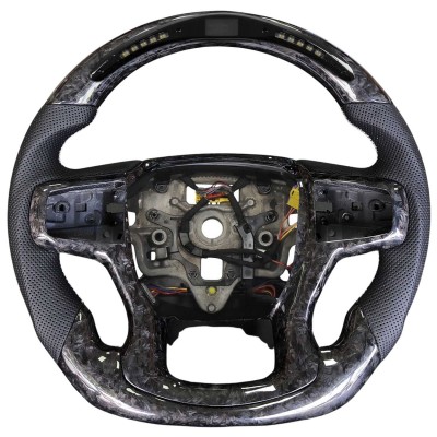 Vicrez Carbon Fiber Steering Wheel + LED vz102363 | Chevrolet Silverado 2019-2021