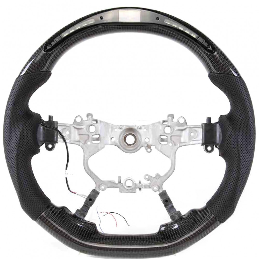 Vicrez Carbon Fiber Steering Wheel+ LED vz102542 | Toyota Land Cruiser 2016-2021
