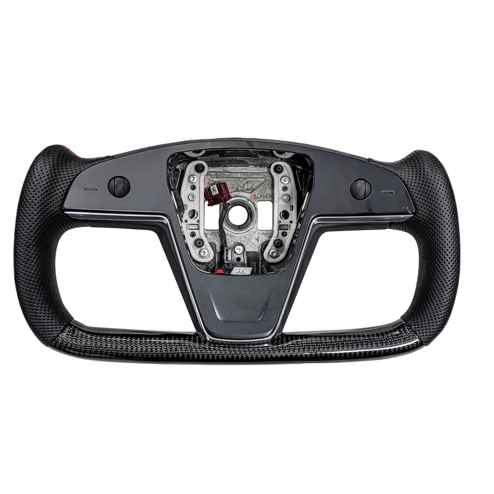 Vicrez Carbon Fiber Yoke style Steering Wheel vz105237 | Tesla Model S