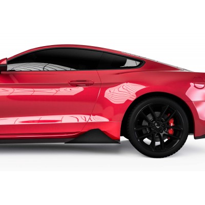 Vicrez Centa Pro Style Rocker Panel Winglets vz101833 | Ford Mustang 2015-2020
