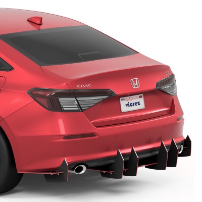 Vicrez Centa VR2 Rear Diffuser vz102651 | Honda Civic 2021-2024