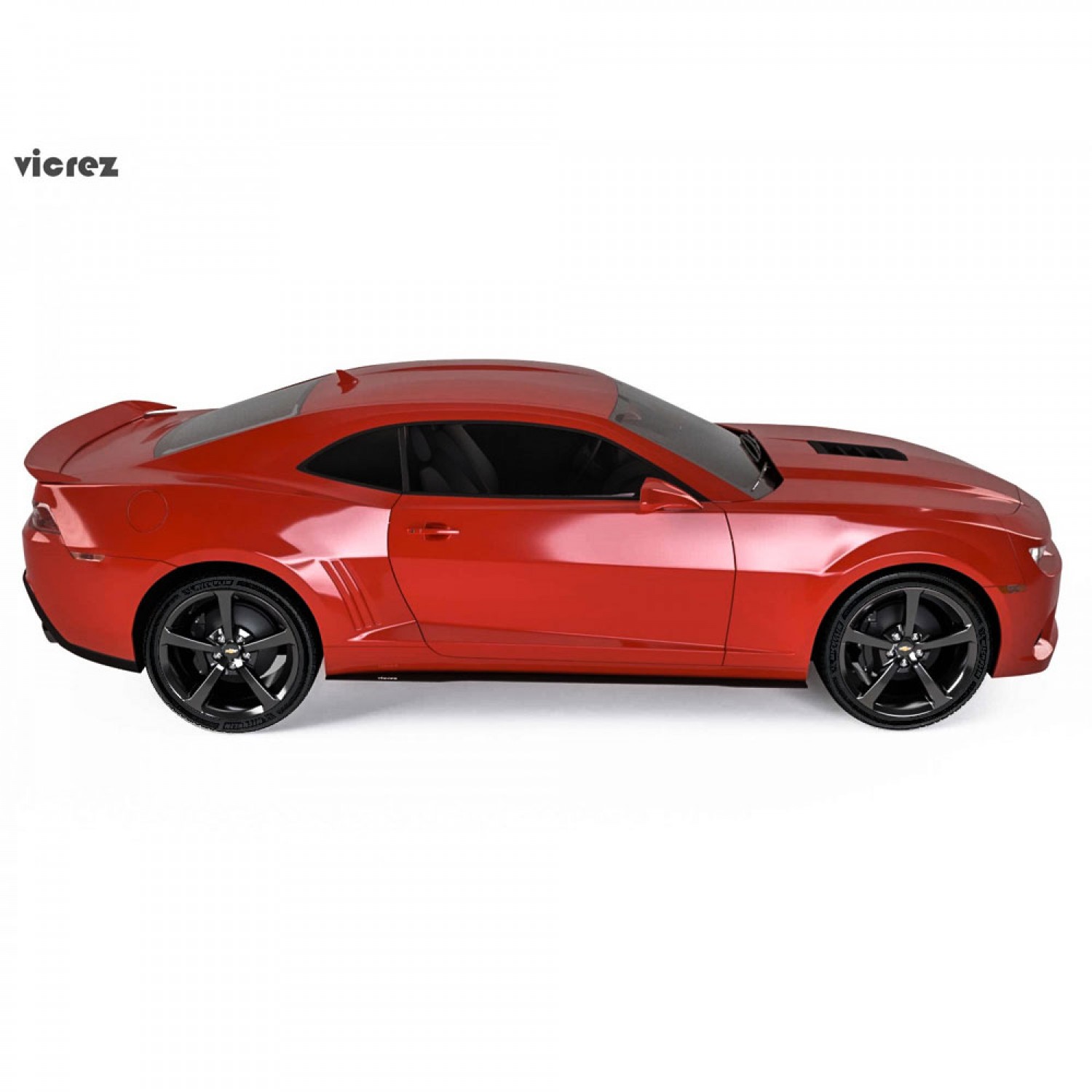 Matt Black Side Skirt Extensions For 2010-2015 Chevy Camaro (LT, SS, 1LT) Rocker Panels