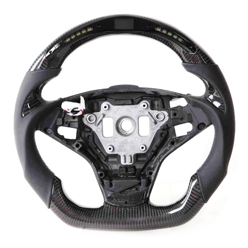 Vicrez Carbon Fiber Steering Wheel + LED vz105101 | BMW 5 Series 525i 2001-2010