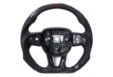 Vicrez Custom OEM Carbon Fiber Steering Wheel vz101784-DL | Dodge Challenger 2015-2022