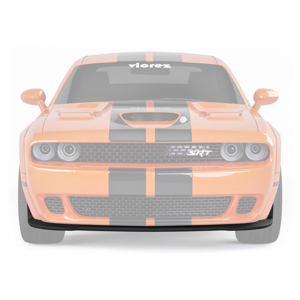 Vicrez Hellcat Style Front Bumper Lip Chin vz101823 | Dodge Challenger 2015-2023