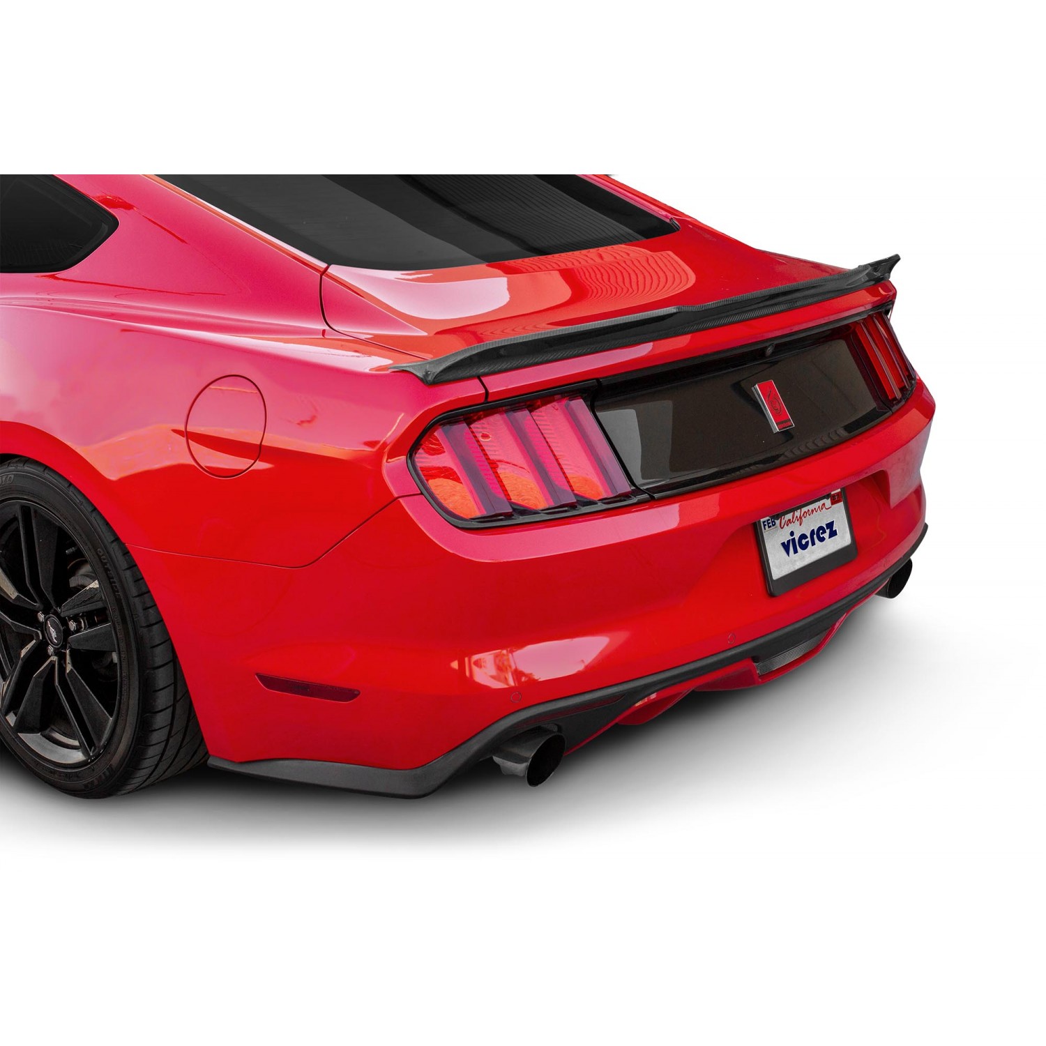 Vicrez VZ Style Carbon Fiber Rear Wing Spoiler vz100324 | Ford Mustang  2015-2023