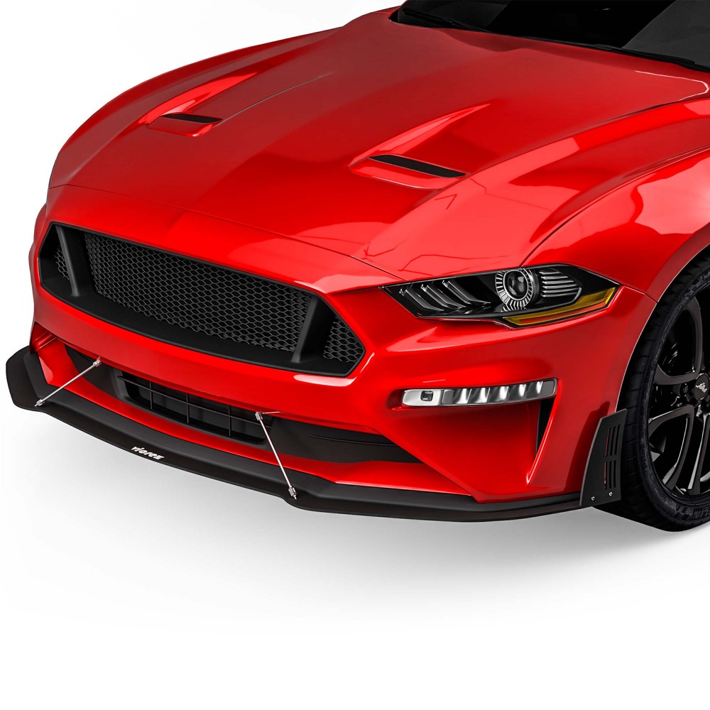 Vicrez LV style Front Bumper Lip Splitter vz100957 | Ford Mustang 2018-2023