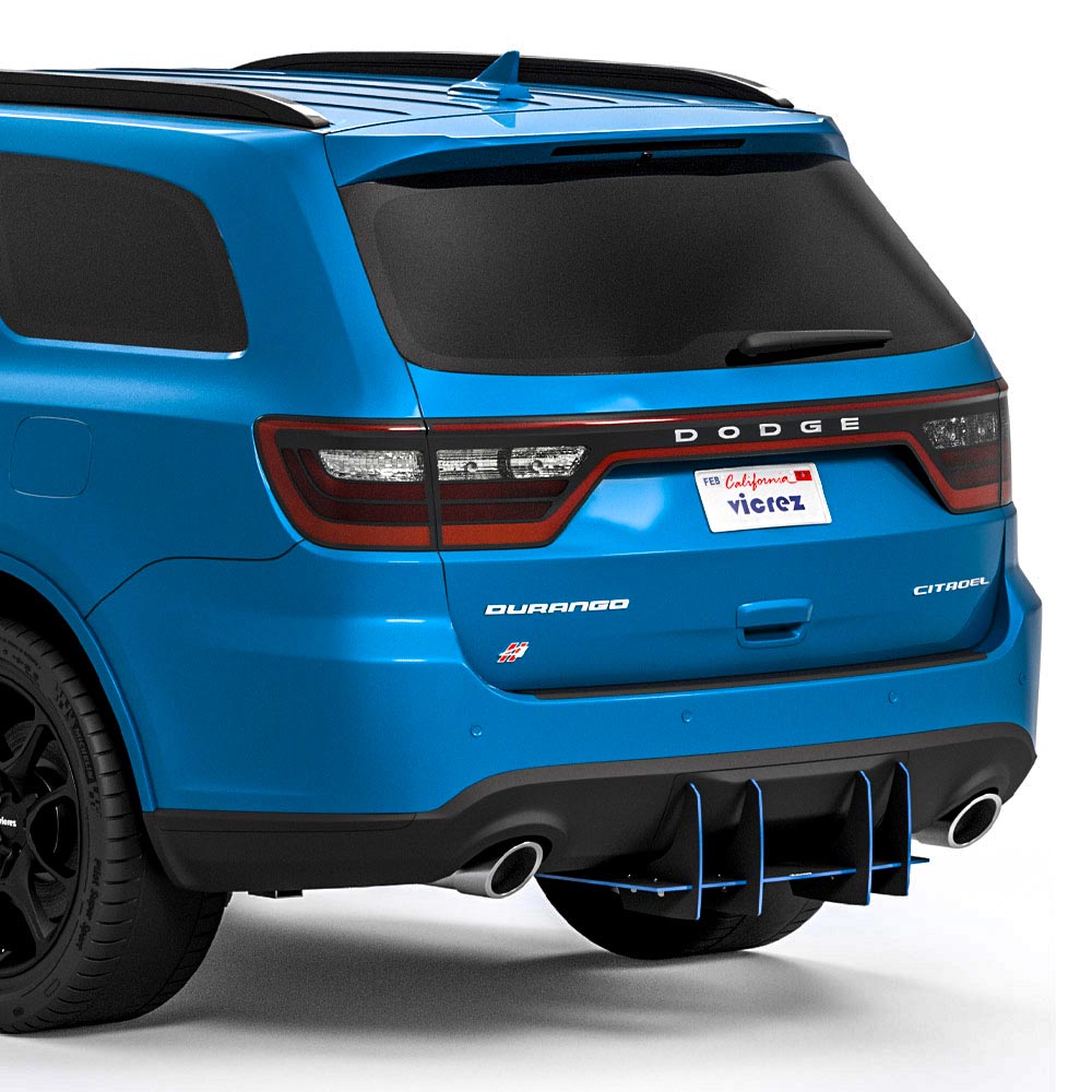 Vicrez Genali VR2 Rear Diffuser vz102637 | Dodge Durango 2014-2023