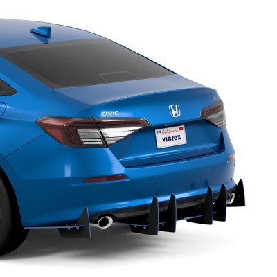 Vicrez Genali VR2 Rear Diffuser vz102652 | Honda Civic 2021-2024