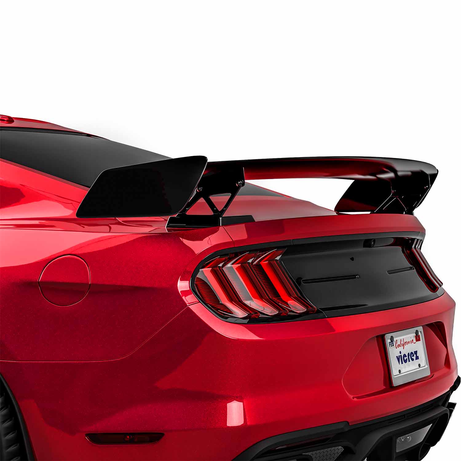 Vicrez Vz Style Carbon Fiber Rear Wing Spoiler Vz100324 Ford Mustang