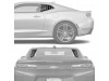 Vicrez LV Rear & Quarter Window Louvers vz101698 | Chevrolet Camaro 2016-2023