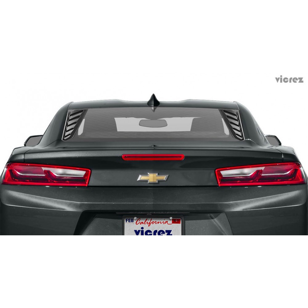 Vicrez LV Rear Side Window Louvers vz101697 | Chevrolet Camaro 2016-2023